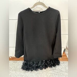 Tuckernuck Organza and Feather Trim Dalia Dress Size M